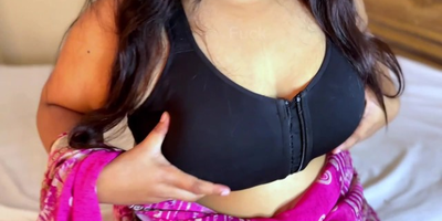 Anippe's Indian sundress milks my stepdad while he's out of town - HD solo