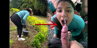 Thomas Xxhomemade pays Colombian farm female CHICK to milk his smooth-shaven