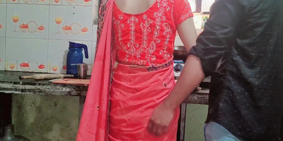 Sexy Indian teen Samy bhabhi gets nailed hard in the kitchen and creampied