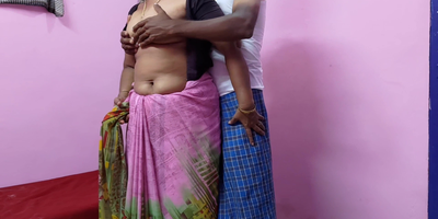 Indian Desi maw with huge tits devours her own pussy plus gets creampied
